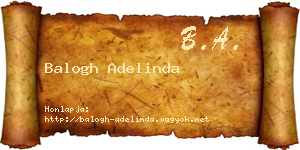 Balogh Adelinda névjegykártya
