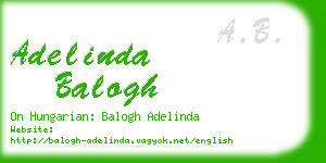 adelinda balogh business card